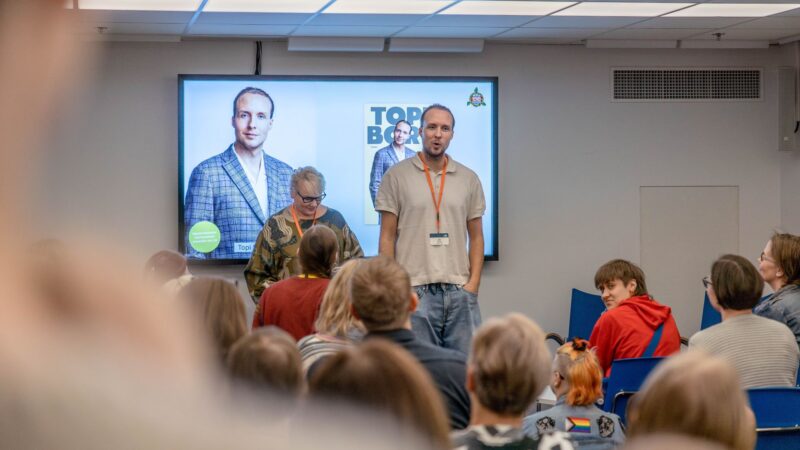 Esiintyjä Tampereen Kirjafestareilla
